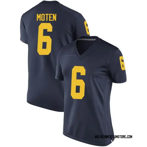 Women's R.J. Moten Michigan Wolverines Replica Navy Brand Jordan Football College Jersey