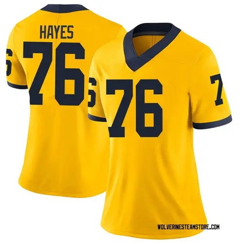 Women's Ryan Hayes Michigan Wolverines Limited Brand Jordan Maize Football College Jersey