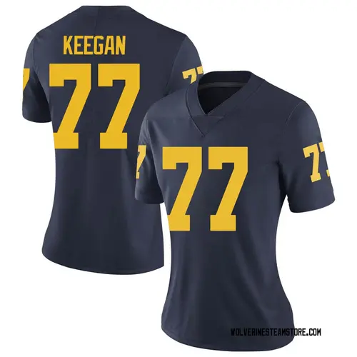 Women's Trevor Keegan Michigan Wolverines Limited Navy Brand Jordan Football College Jersey