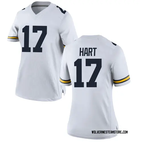 Women's Will Hart Michigan Wolverines Game White Brand Jordan Football College Jersey