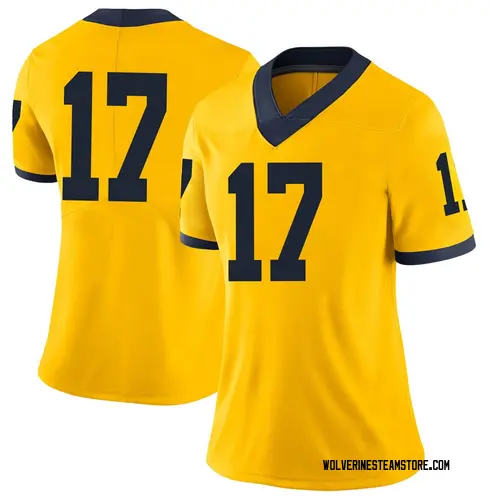 Women's Will Hart Michigan Wolverines Limited Brand Jordan Maize Football College Jersey