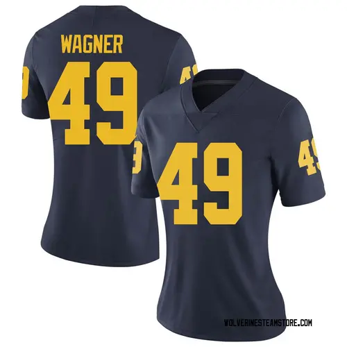 Women's William Wagner Michigan Wolverines Limited Navy Brand Jordan Football College Jersey