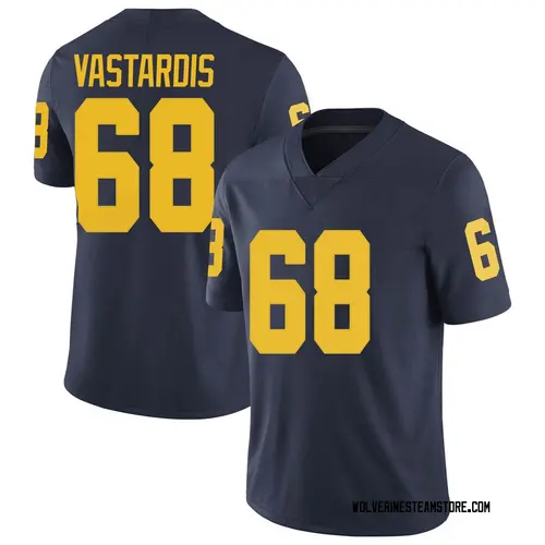 Youth Andrew Vastardis Michigan Wolverines Limited Navy Brand Jordan Football College Jersey