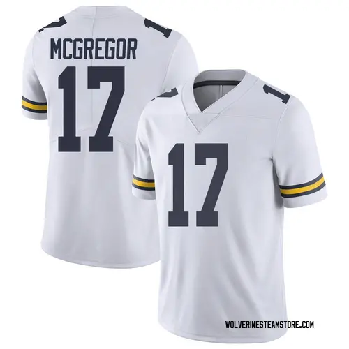 Youth Braiden McGregor Michigan Wolverines Limited White Brand Jordan Football College Jersey