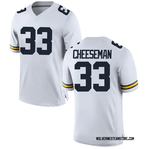 Youth Camaron Cheeseman Michigan Wolverines Game White Brand Jordan Football College Jersey