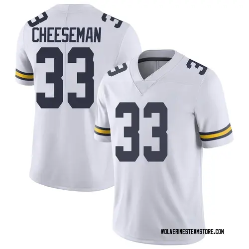 Youth Camaron Cheeseman Michigan Wolverines Limited White Brand Jordan Football College Jersey