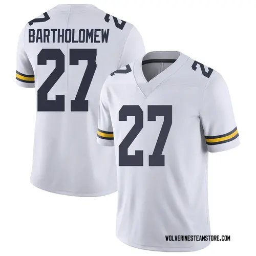 Youth Christian Bartholomew Michigan Wolverines Limited White Brand Jordan Football College Jersey