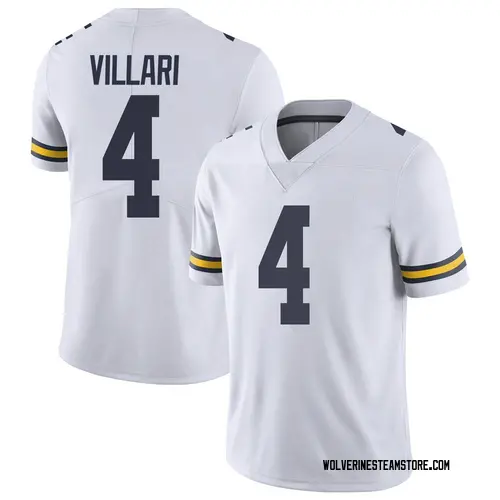 Youth Dan Villari Michigan Wolverines Limited White Brand Jordan Football College Jersey