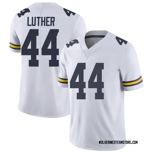 Youth Joshua Luther Michigan Wolverines Limited White Brand Jordan Football College Jersey