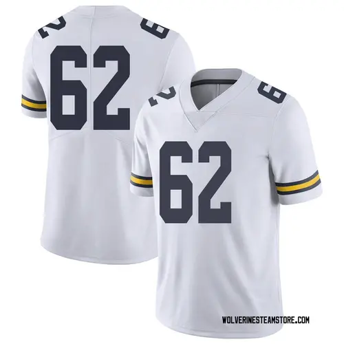 Youth Mica Gelb Michigan Wolverines Limited White Brand Jordan Football College Jersey