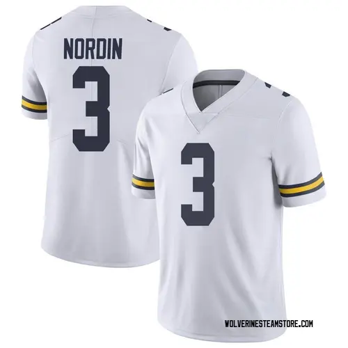 Youth Quinn Nordin Michigan Wolverines Limited White Brand Jordan Football College Jersey