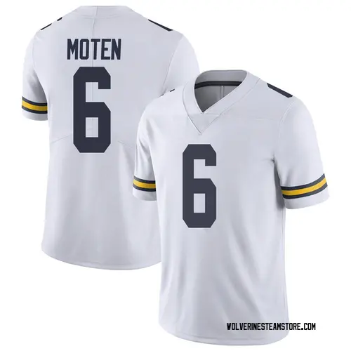 Youth R.J. Moten Michigan Wolverines Limited White Brand Jordan Football College Jersey