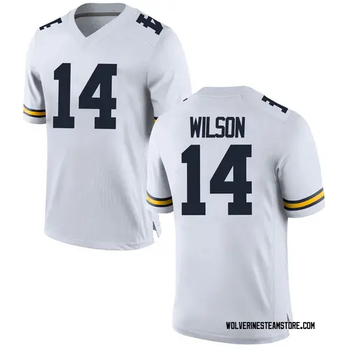 Youth Roman Wilson Michigan Wolverines Game White Brand Jordan Football College Jersey