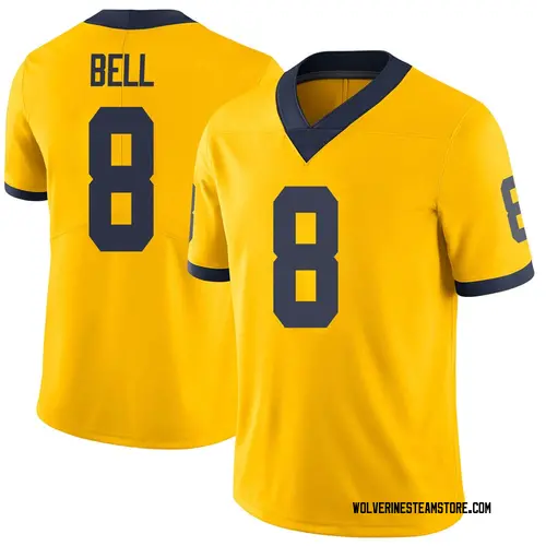 Youth Ronnie Bell Michigan Wolverines Limited Brand Jordan Maize Football College Jersey