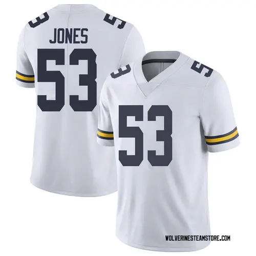 Youth Trente Jones Michigan Wolverines Limited White Brand Jordan Football College Jersey