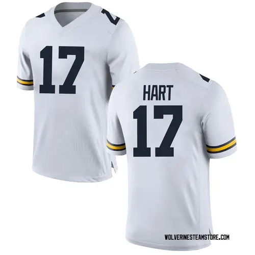 Youth Will Hart Michigan Wolverines Game White Brand Jordan Football College Jersey
