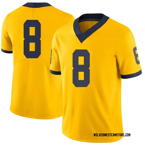 Youth William Mohan Michigan Wolverines Limited Brand Jordan Maize Football College Jersey