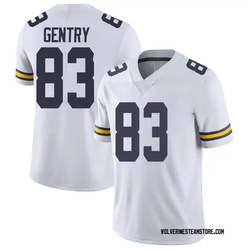 Youth Zach Gentry Michigan Wolverines Limited White Brand Jordan Football College Jersey