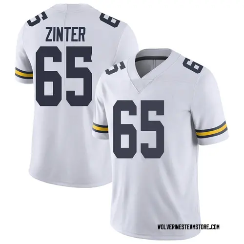 Youth Zak Zinter Michigan Wolverines Limited White Brand Jordan Football College Jersey